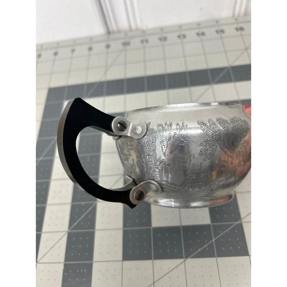 Sona Ware Teapot Aluminum Works Stratford On Avon England Vintage MCM Decor